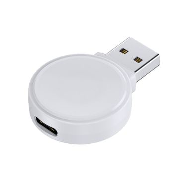 Langaton magneettilaturi Apple Watchille USB-C-pistokkeella - Valkoinen