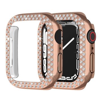 Apple Watch SE 2022 (40mm) - Ruusukulta-suojus strassikoristeisella koristeella - Ruusukulta