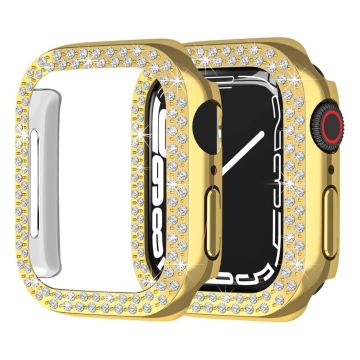 Apple Watch SE 2022 (40mm) - Kulta-suojus strassikoristeisella koristeella - Kulta