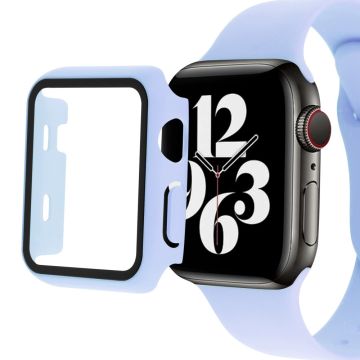 Apple Watch SE 2022 (44mm) suojakuori karkaistulla lasisuojalla - Violetti