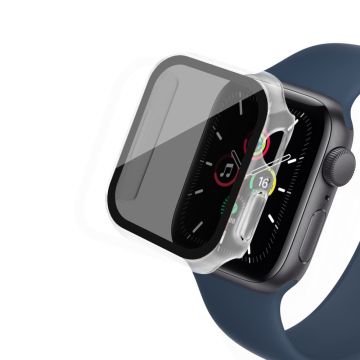 Apple Watch SE 2022 (44mm) suojakuori karkaistulla lasilla - Läpinäkyvä