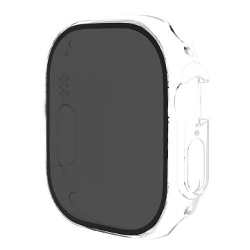 Apple Watch SE 2022 (44mm) / SE / 6 / 5 integroitu suojus karkaistulla lasilla - Läpinäkyvä