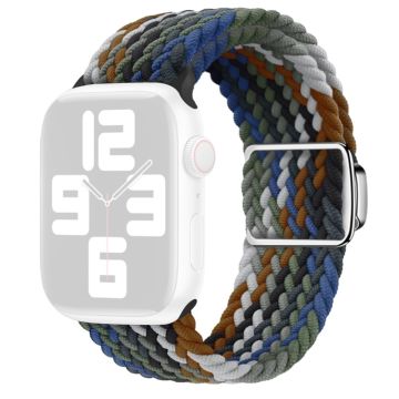 Apple Watch Series 9 45mm / Ultra 2 nylonista valmistettu punottu hihna - Farkut Värikäs