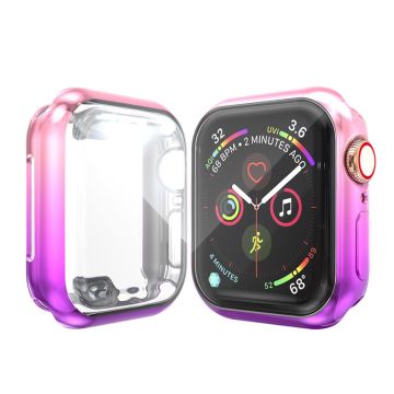 Apple Watch Series 5 40mm viileä väri liitoskotelo - Pinkki / Violetti