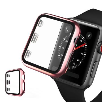 Apple Watch Series 5 40mm galvanointikehys karkaistulla lasilla - Ruusu