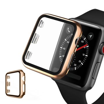 Apple Watch Series 5 40mm galvanointikehys karkaistulla lasilla - Ruusukulta