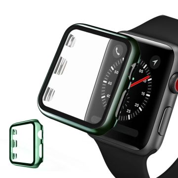 Apple Watch Series 5 40mm galvanointikehys karkaistulla lasilla - Vihreä