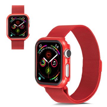 Apple Watch Series 5 40mm kiiltävä kestävä kotelo - Punainen