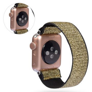 Apple Watch Series 5 / 4 40mm nailon kellonauha - Kulta