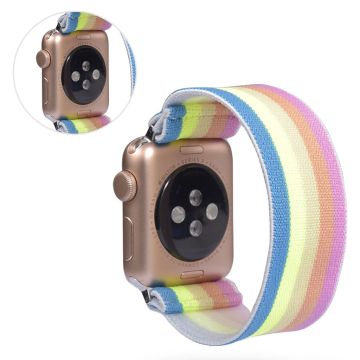 Apple Watch Series 5 / 4 40mm nailon kellonauha - Sateenkaari