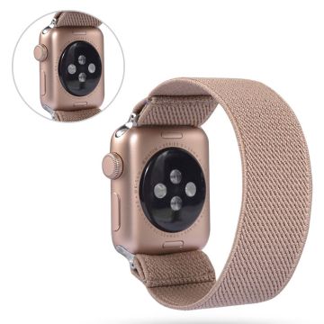 Apple Watch Series 6 / 5 44mm yksinkertainen nailon kellonauha - Ruusukulta