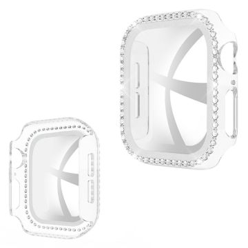 Apple Watch Series 6 / 5 44mm strassikivikehys - Läpinäkyvä