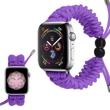 Apple Watch Series 6 / 5 44mm punottu kellonauha - Violetti