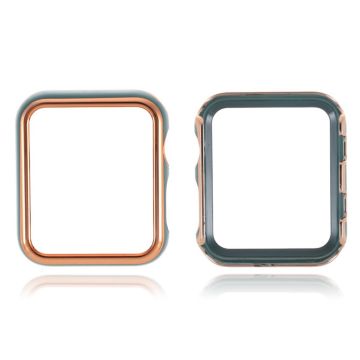 Apple Watch Series 6 / 5 44mm lasitettu kehys - Kulta / Tummanvihreä