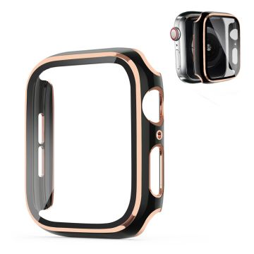 Apple Watch Series 6 / 5 44mm viileä kehys karkaistulla lasilla - Sininen / Samppanja