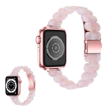 Apple Watch 42mm - 44mm tyylikäs hartsikellon ranneke - Pinkki