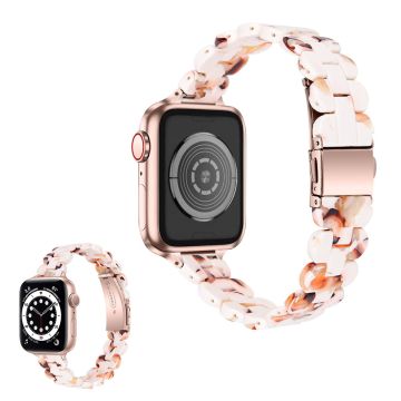 Apple Watch 42mm - 44mm tyylikäs hartsikellon ranneke - Nougat-Kuvio