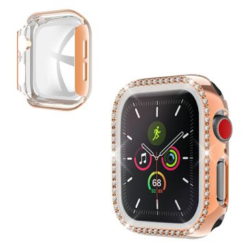 Apple Watch Series 6 / 5 40mm strassikivikehys - Ruusukulta