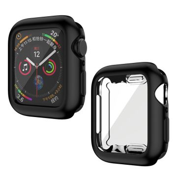 Apple Watch Series 6 / 5 40mm pehmeä kiiltävä kestävä kehys - Musta