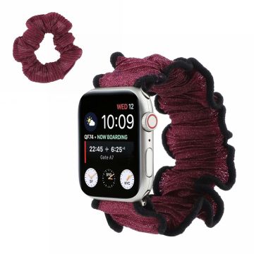 Apple Watch Series 6 / 5 40mm hiusnauha teemakellonauha - Tumma Violetti