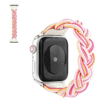 Apple Watch Series 6 / 5 40mm kudottu kellonauha - Vaaleanpunainen Naamiointi