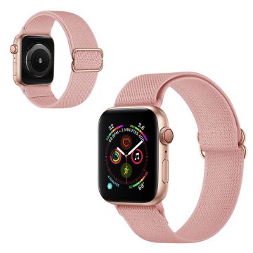 Apple Watch Series 6 / 5 40mm kudottu kellonauha - Vaalea Pinkki