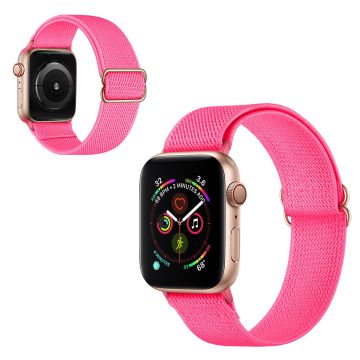 Apple Watch Series 6 / 5 40mm kudottu kellonauha - Kuuma Vaaleanpunainen