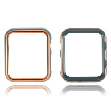 Apple Watch Series 6 / 5 40mm kehys - Kulta / Tummanvihreä