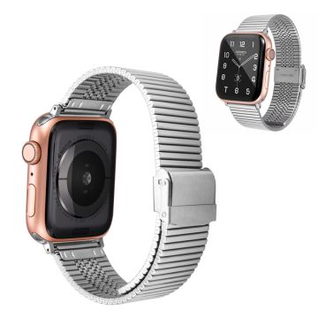 Apple Watch Series 6 / 5 40mm ruostumattomasta teräksestä valmistettu solki design - Hopea