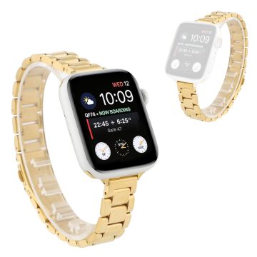 Apple Watch Series 6 / 5 40mm laadukas ruostumattomasta teräksestä valmistettu ranneke - Kulta