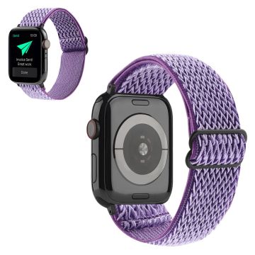 Apple Watch 40mm aaltokuvioinen nailon kellonhihna - Violetti