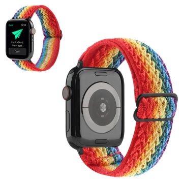 Apple Watch 40mm aaltokuvioinen nailon kellonhihna - Monivärinen