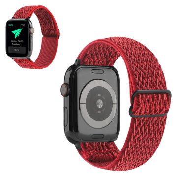 Apple Watch 40mm aaltokuvioinen nailon kellonhihna - Punainen