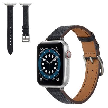 Apple Watch 40mm nahkaranneke - Musta