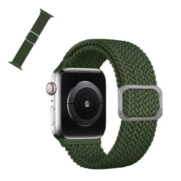 Apple Watch 40mm nylonkuvioinen kellonhihna - Vihreä