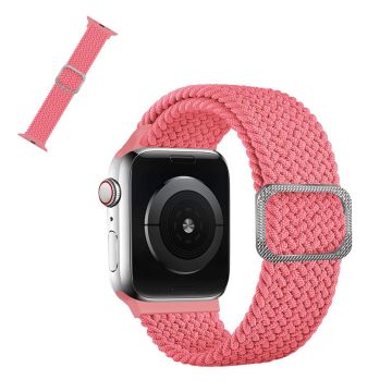 Apple Watch 40mm nylonkuvioinen kellonhihna - Pinkki