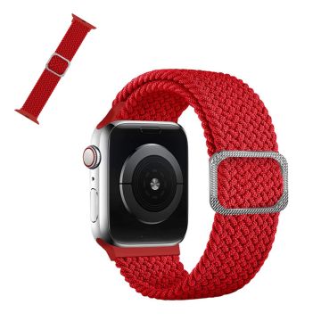 Apple Watch 40mm nylonkuvioinen kellonhihna - Punainen