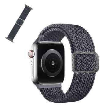 Apple Watch 40mm nylonkuvioinen kellonhihna - Harmaa