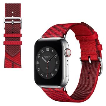 Apple Watch 40mm kaksivärinen kankainen ranneke - Punainen