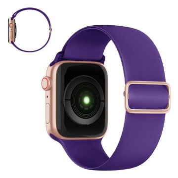 Apple Watch 40mm säädettävä silikoninen ranneke - Violetti