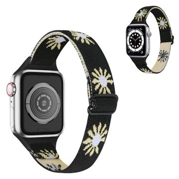 Apple Watch 40mm nylonkellohihna - Musta Päivänkakkara