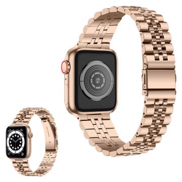 Apple Watch 40mm viiden helmen ranneke ruostumattomasta teräksestä - Khaki