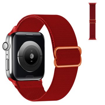 Apple Watch 40mm säädettävä nailon kellonhihna - Viininpunainen