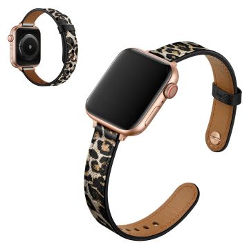 Apple Watch 40mm, ylin kerros aitoa nahkaa - Leopardi