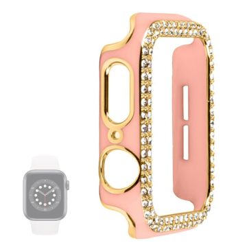 Apple Watch 40mm kaksivärinen strassikuori - Pinkki / Pinkki