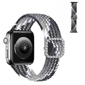 Apple Watch 40mm nylonkellohihna strassisoljella - Musta Väri