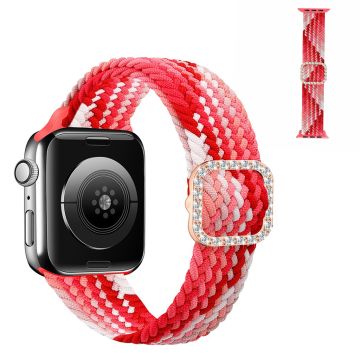 Apple Watch 40mm nylonkellohihna strassisoljella - Mansikanpunainen