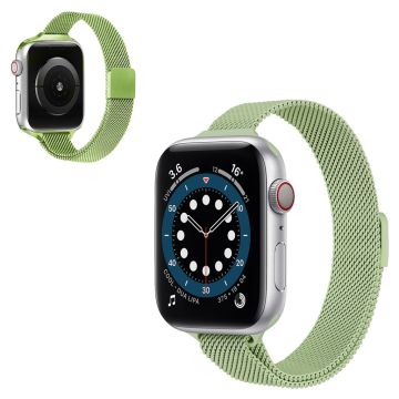 Apple Watch 40mm ruostumattomasta teräksestä valmistettu magneettikiinnitteinen kellonhihna - Mintunvihreä