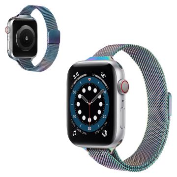 Apple Watch 40mm ruostumattomasta teräksestä valmistettu magneettikiinnitteinen kellonhihna - Värikäs