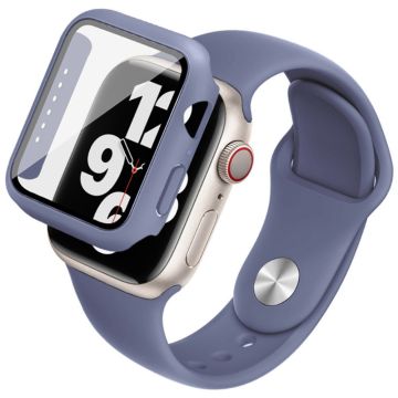 IMAK Apple Watch (40mm) silikonisuojus kellon hihnalla + karkaistu lasi - Vauvasininen